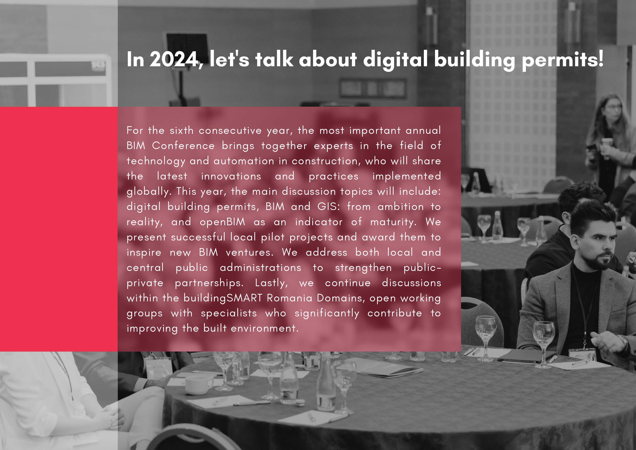 BIMcon 2024 — Pagina temei „digital building permits